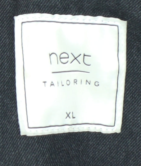 Next Mens Black XL Hooded Puffer Coat Winter Casual Jacket