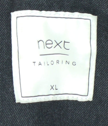 Next Mens Black XL Hooded Puffer Coat Winter Casual Jacket
