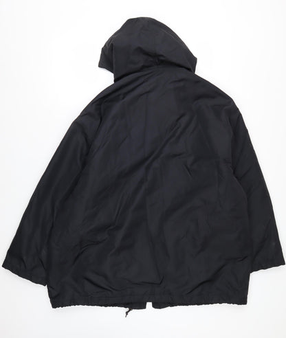 Olsen Collection Women's Black Hooded Parka Jacket Size 12