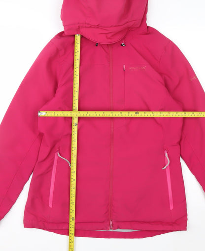 Regatta Womens Pink Softshell Hooded Outdoor Jacket Size 12