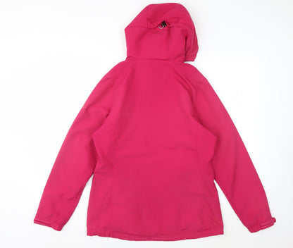 Regatta Womens Pink Softshell Hooded Outdoor Jacket Size 12
