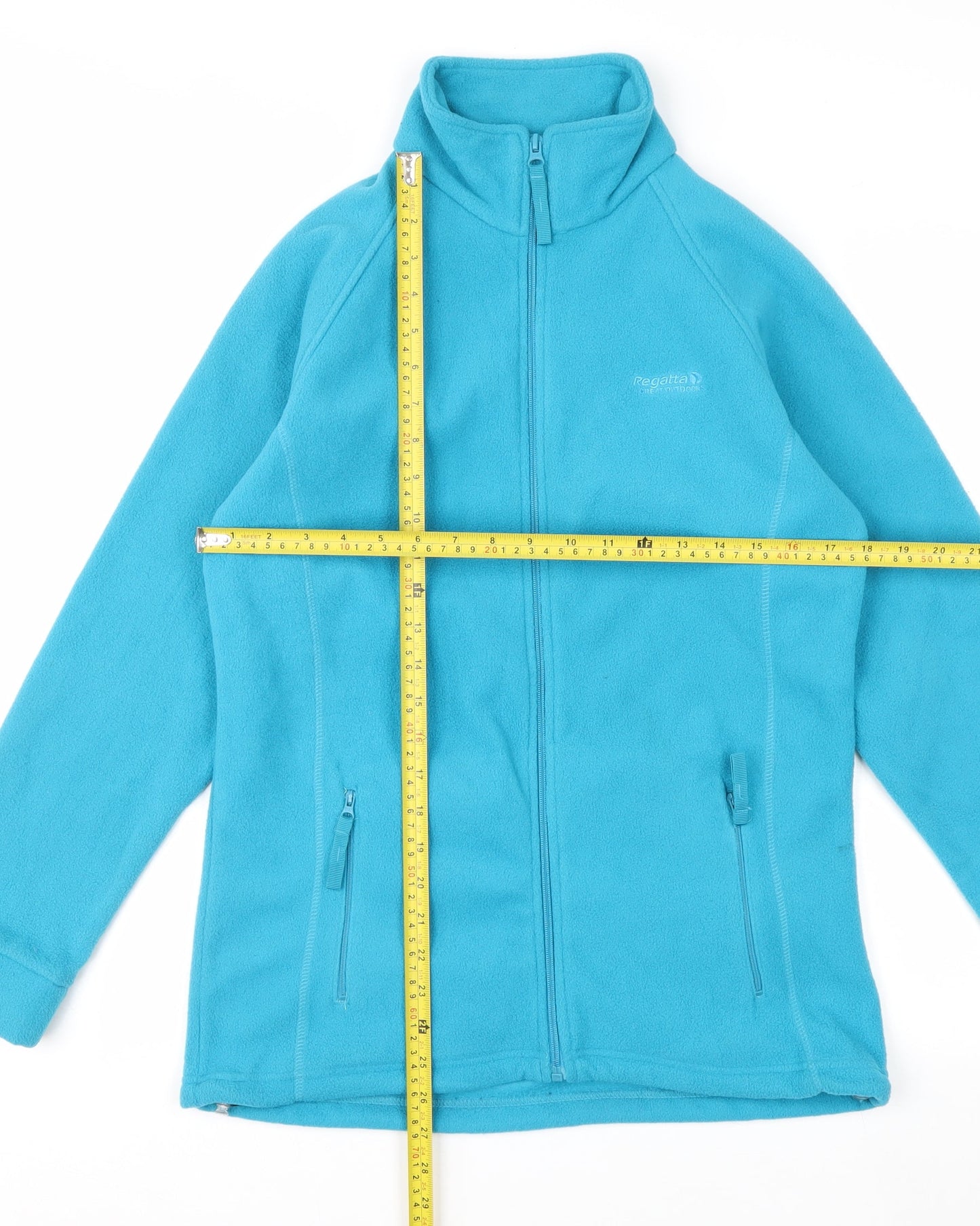 Regatta Women's Blue Fleece Full Zip Jacket Size 10 Outdoor