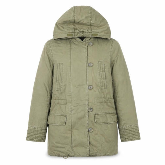 L.O.G.G. Men’s Green Hooded Cotton Parka Coat Size S
