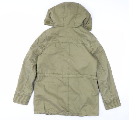 L.O.G.G. Men’s Green Hooded Cotton Parka Coat Size S