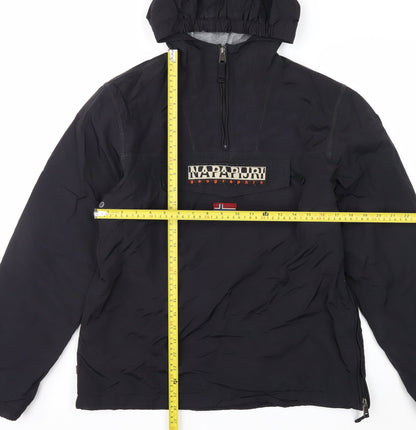 Napapijri Women's Black Size 16 Waterproof Anorak Hooded Jacket