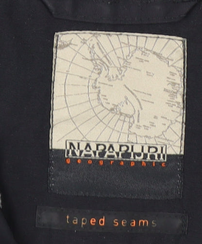 Napapijri Women's Black Size 16 Waterproof Anorak Hooded Jacket