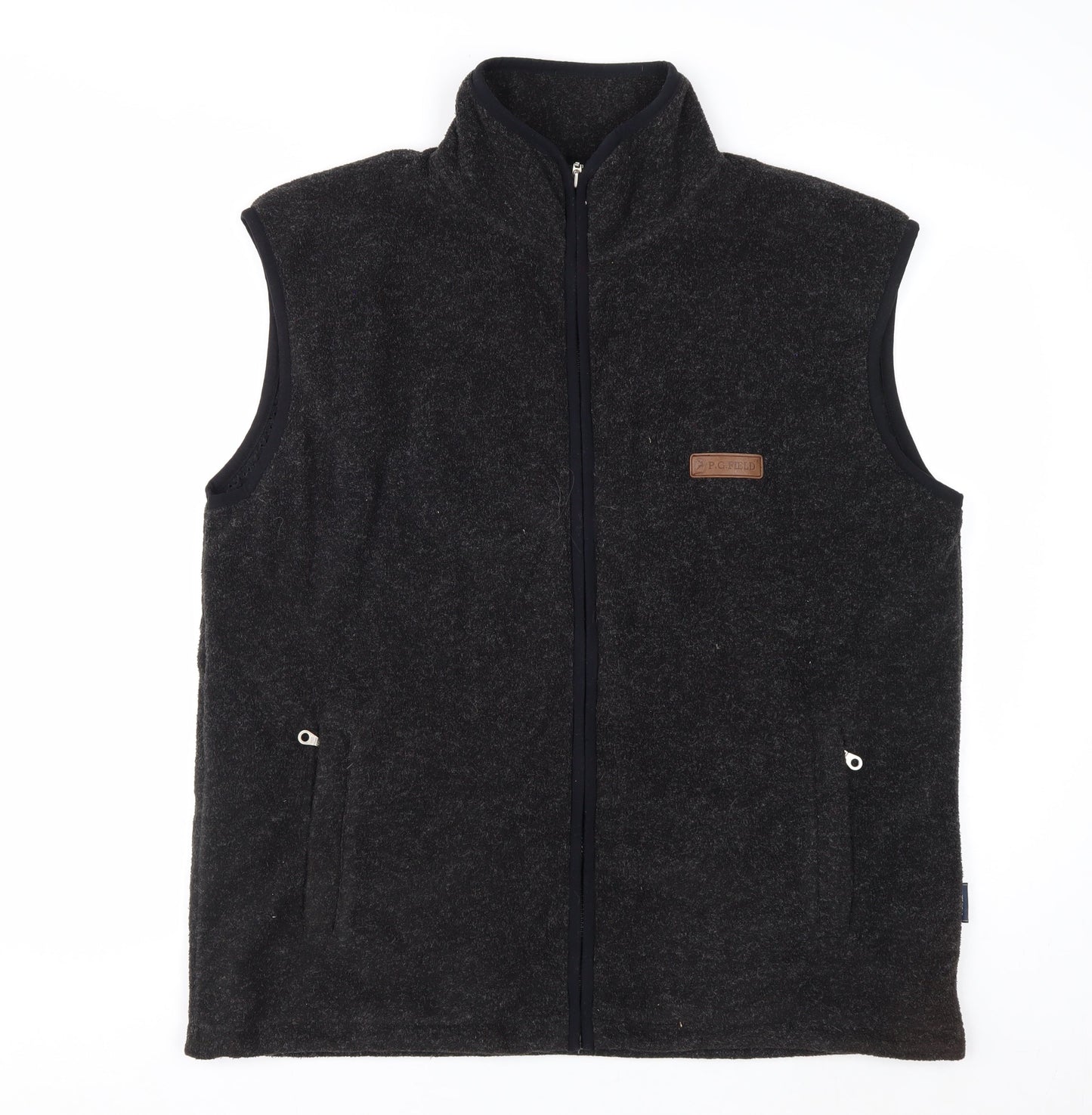 P.G. Field Men's Black Fleece Lined Waistcoat Bodywarmer Size L