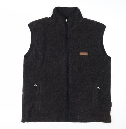 P.G. Field Men's Black Fleece Lined Waistcoat Bodywarmer Size L