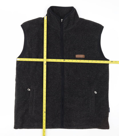 P.G. Field Men's Black Fleece Lined Waistcoat Bodywarmer Size L