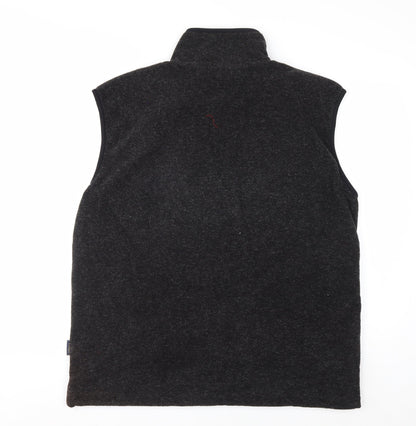 P.G. Field Men's Black Fleece Lined Waistcoat Bodywarmer Size L