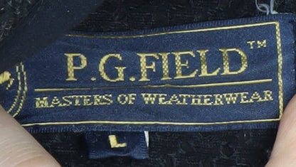 P.G. Field Men's Black Fleece Lined Waistcoat Bodywarmer Size L