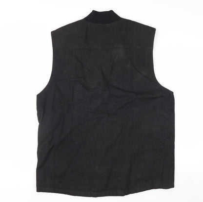 Volcom Men’s Black XL Lined Cotton Canvas Bodywarmer Waistcoat