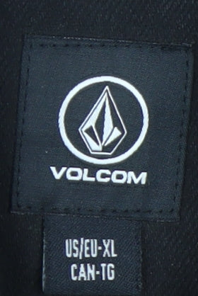 Volcom Men’s Black XL Lined Cotton Canvas Bodywarmer Waistcoat