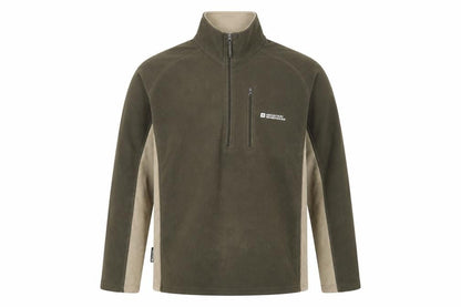 Mountain Warehouse Men's Green M Fleece Pullover 1/2 Zip Sweatshirt
