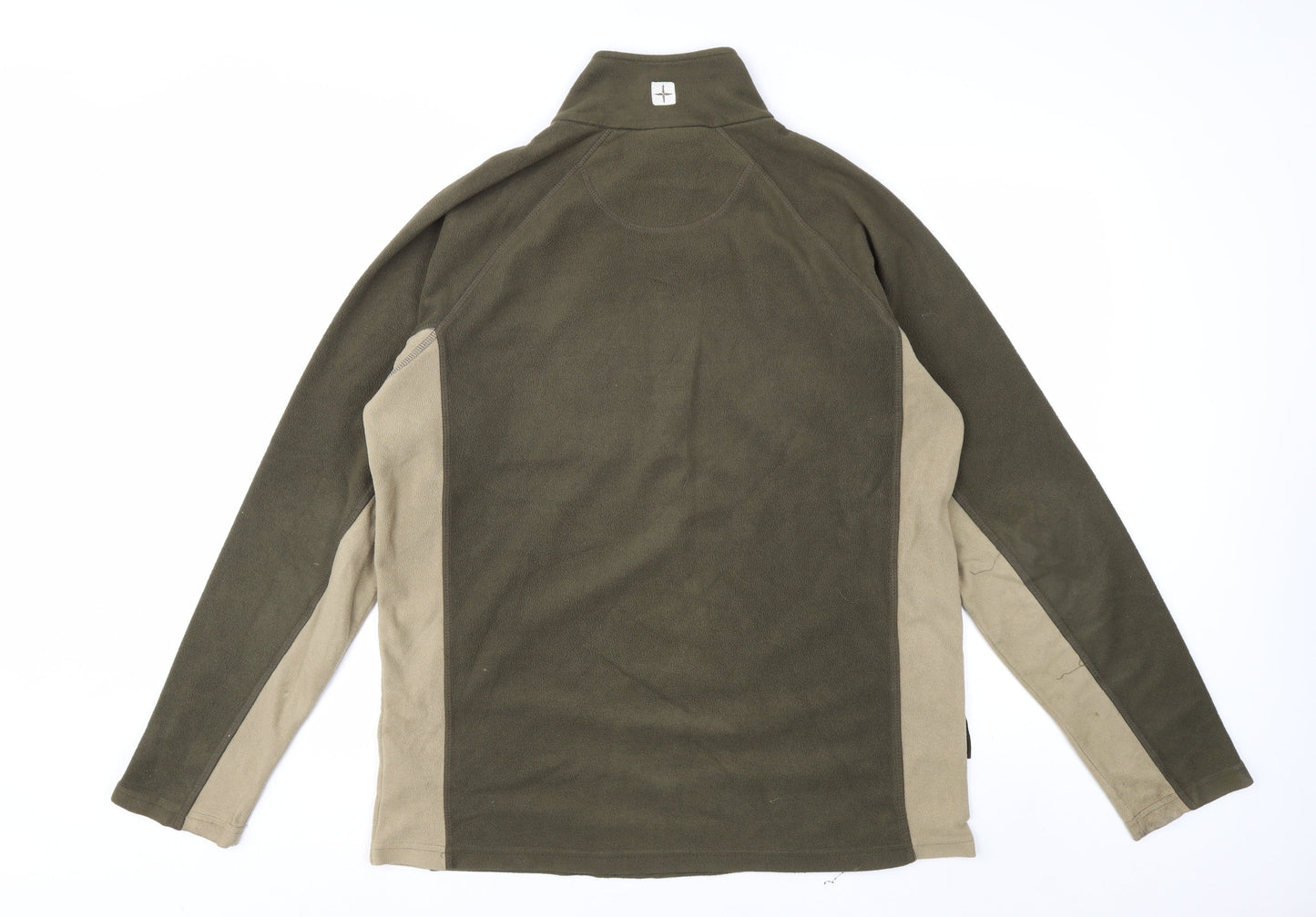 Mountain Warehouse Men's Green M Fleece Pullover 1/2 Zip Sweatshirt