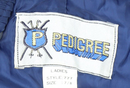 Pedigree Womens Blue 7-8 Insulated Snow Pants Ski Trousers
