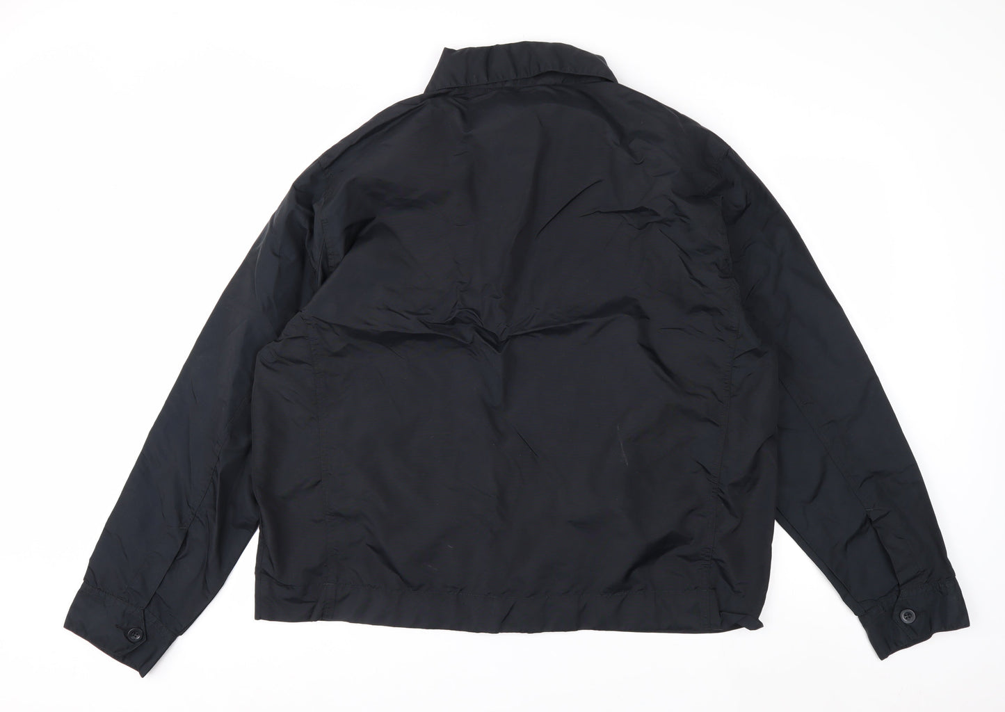 Skinni Fit Men’s Black XL Essential Nylon Full Zip Lightweight Jacket