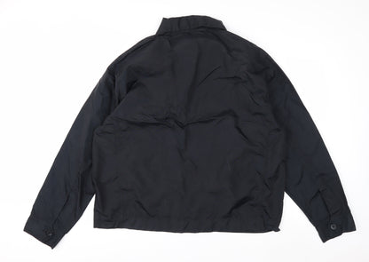 Skinni Fit Men’s Black XL Essential Nylon Full Zip Lightweight Jacket