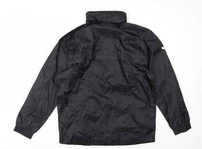 Joma Mens Black S Windbreaker Sports Jacket Full Zip Polyester