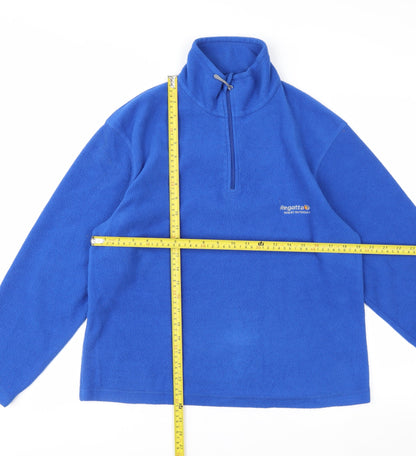 Regatta Men Blue Fleece Pullover Sweatshirt XS 1/4 Zip Outdoor Top