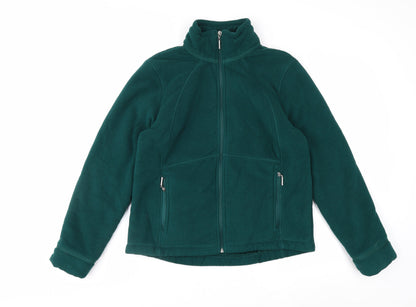 Marks and Spencer Womens Green Fleece Full Zip Jacket Size 12