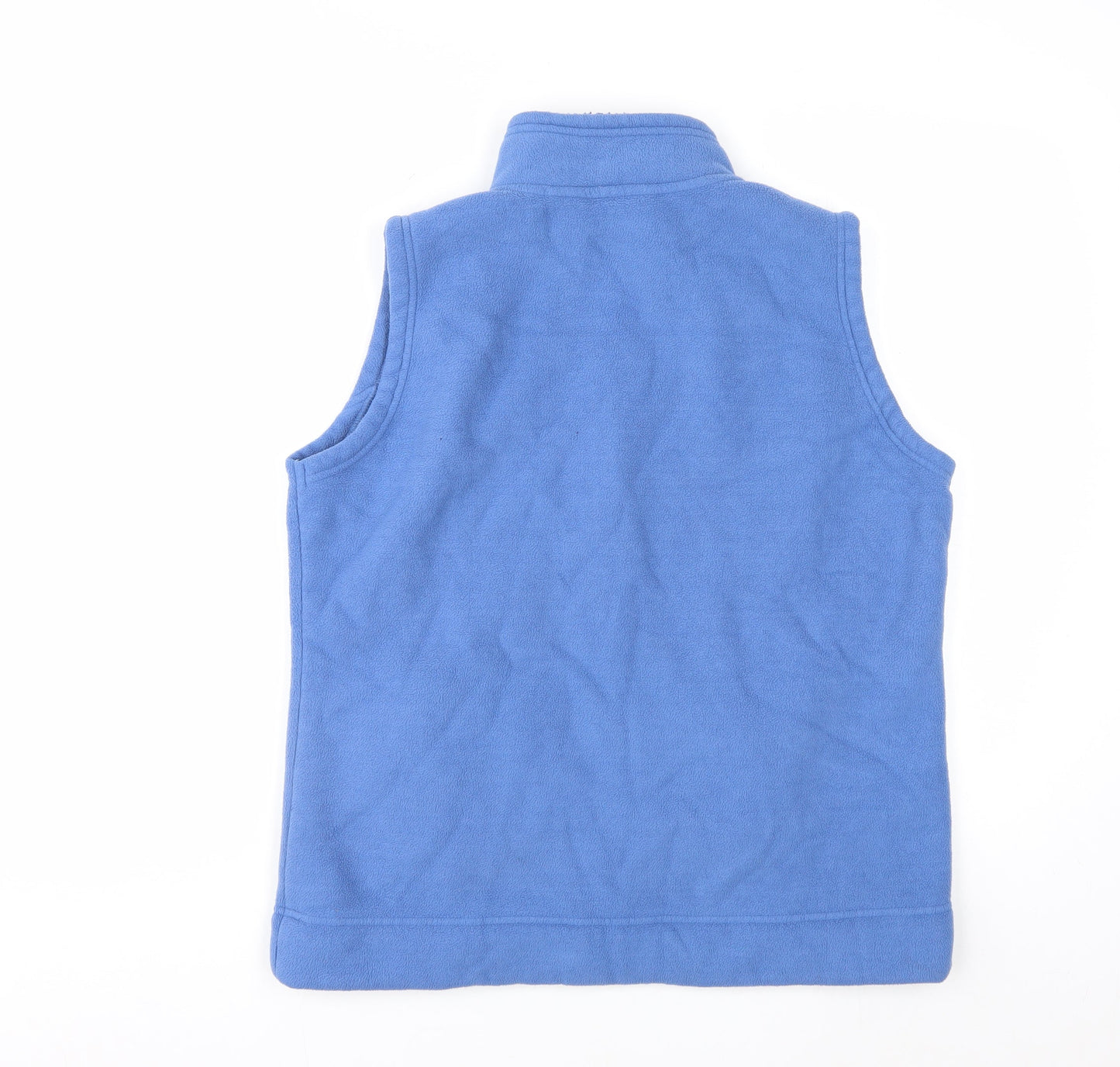 ISLE ESSENTIALS Womens Blue Fleece Bodywarmer Gilet Size 14-16