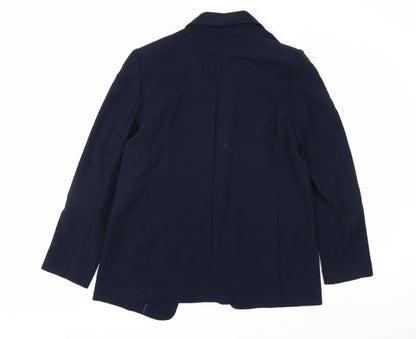 Marks and Spencer Women Blue Blazer UK 12 Classic Workwear Jacket