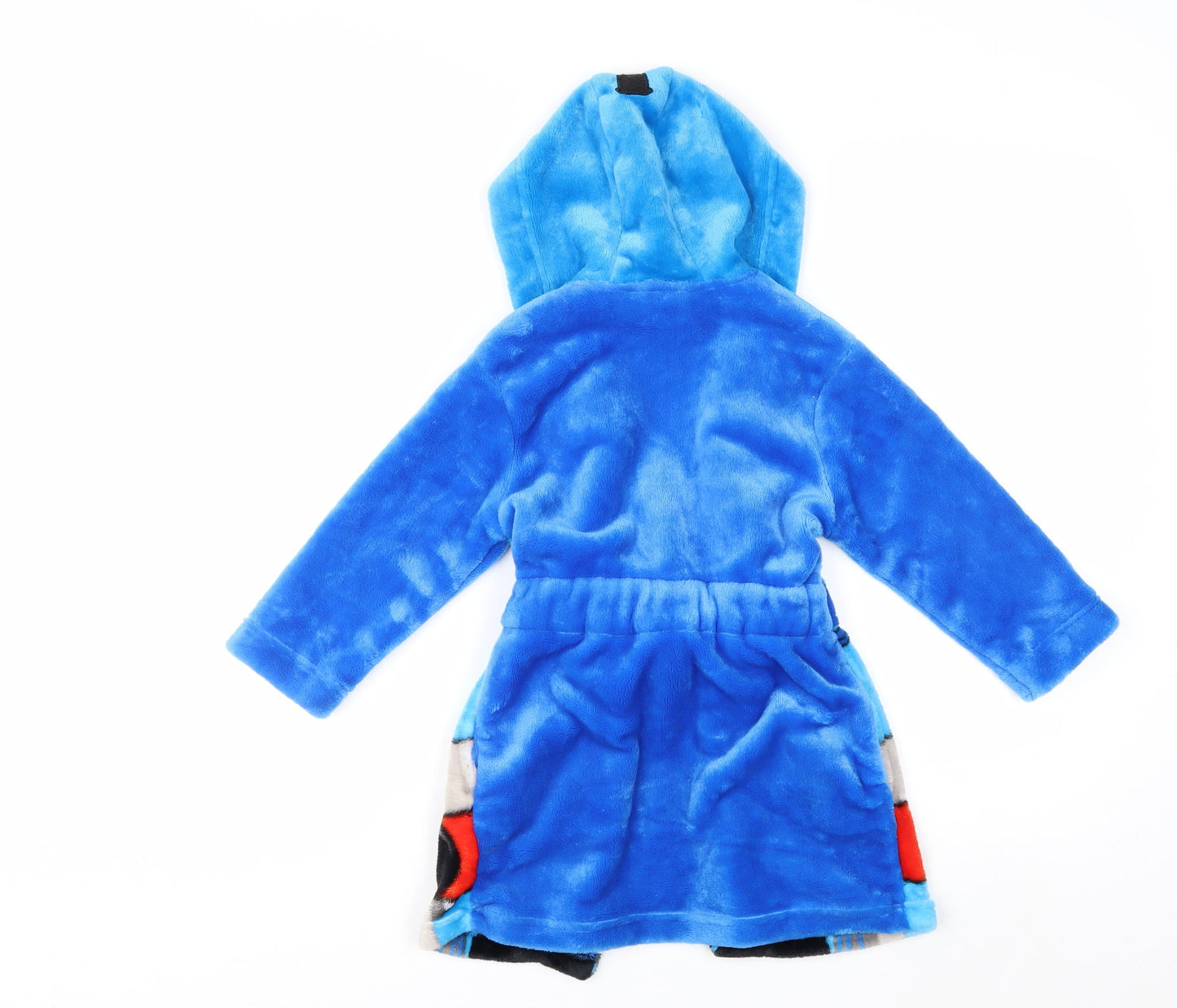 Thomas & Friends Boys Blue Fleece Hooded Robe Age 2 Years