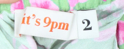 It's 9pm Women's Multicoloured Floral Cropped Cotton Trousers Size 10