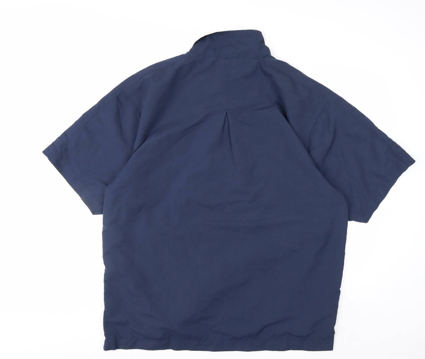 Dunlop Golf Men's Blue L Short Sleeve 1/4 Zip Pullover Activewear Top