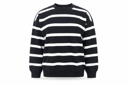 Marks and Spencer Women's Black White Striped Pullover Sweatshirt M