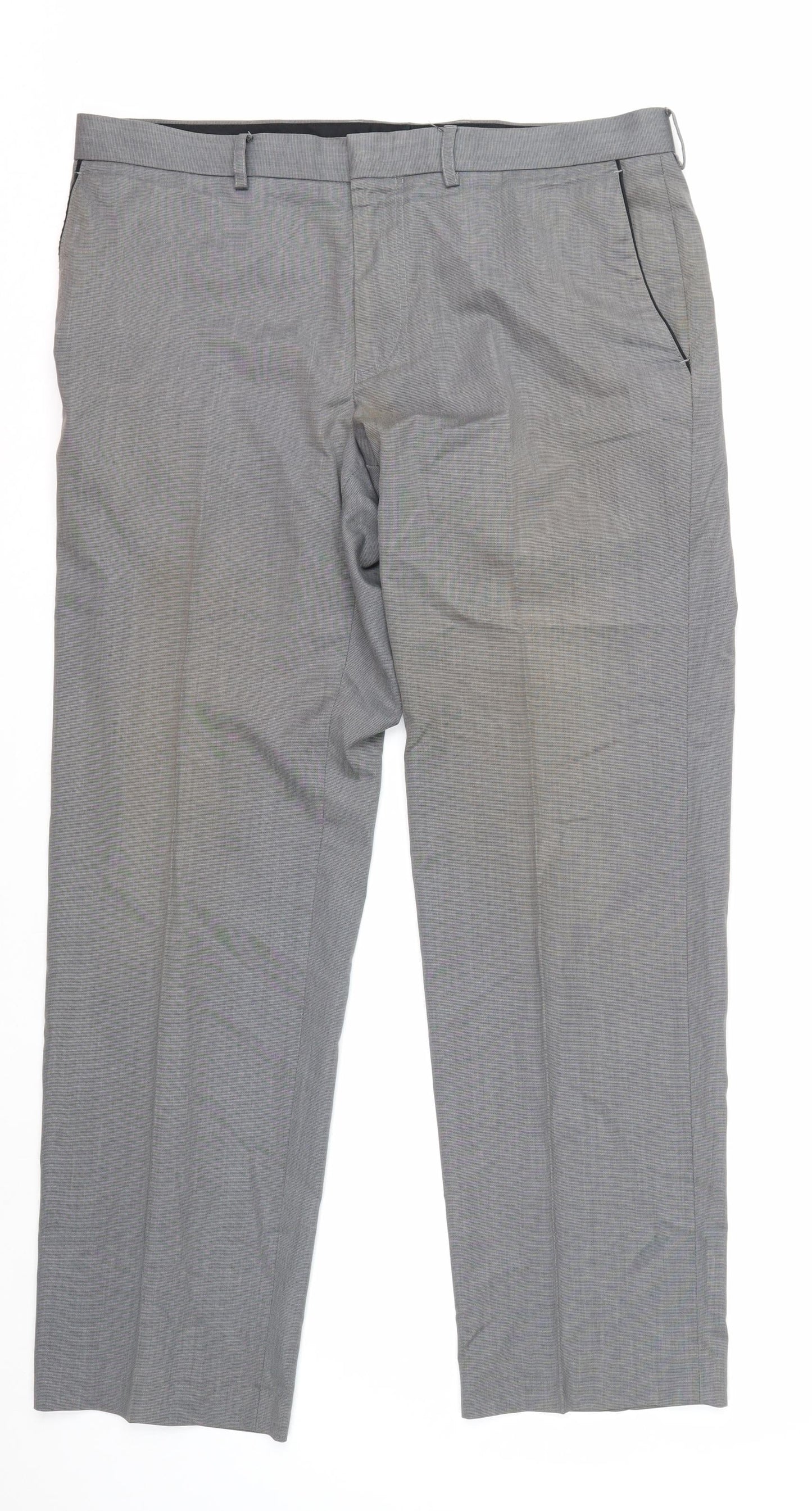 Marks and Spencer Men’s Grey Dress Pants 36W 31L Autograph Trousers