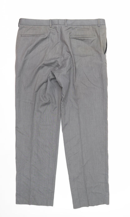 Marks and Spencer Men’s Grey Dress Pants 36W 31L Autograph Trousers