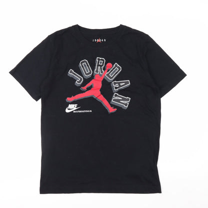 Nike Jordan Boys Black Graphic T-Shirt XL 13-15 Years