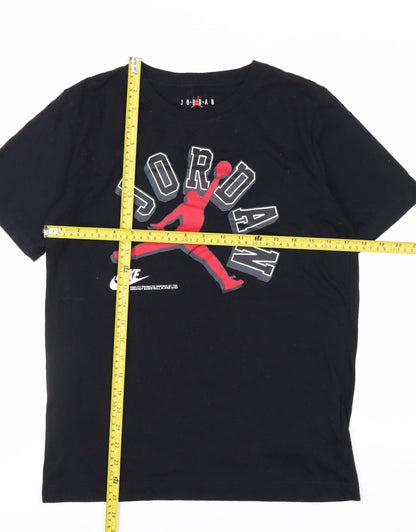 Nike Jordan Boys Black Graphic T-Shirt XL 13-15 Years