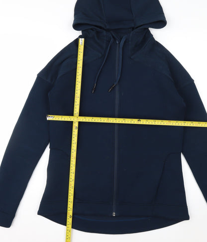 Sweaty Betty Women's Navy Full Zip Hoodie Size S Polyester Blend