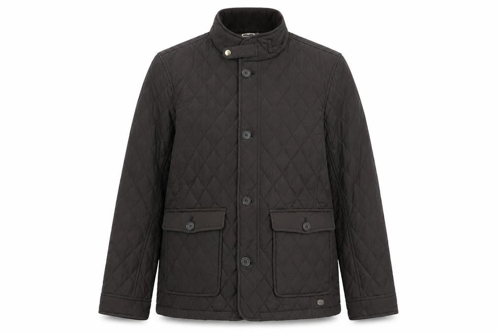 Hammond & Co. Men's Brown Quilted Mid-Length Jacket Size L