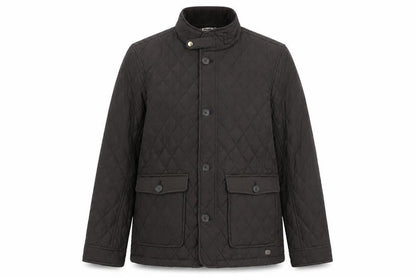 Hammond & Co. Men's Brown Quilted Mid-Length Jacket Size L