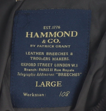 Hammond & Co. Men's Brown Quilted Mid-Length Jacket Size L