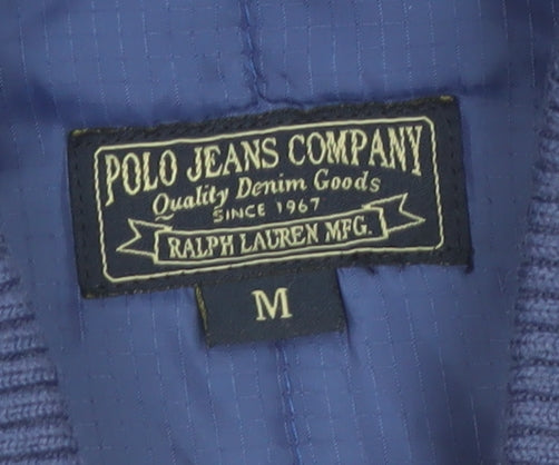 Ralph Lauren Polo Jeans Men Blue Quilted Bomber Jacket M