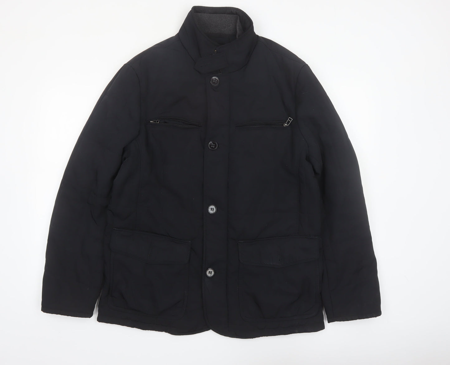 Marks and Spencer Collezione Men's Black Mid-Length Jacket Size M