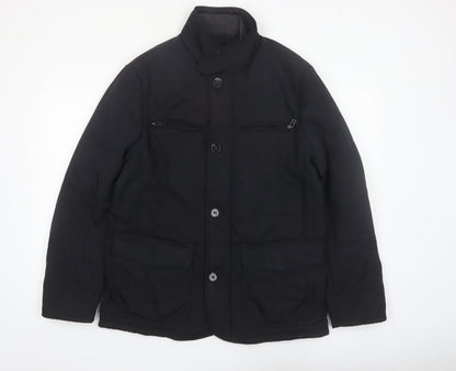 Marks and Spencer Collezione Men's Black Mid-Length Jacket Size M