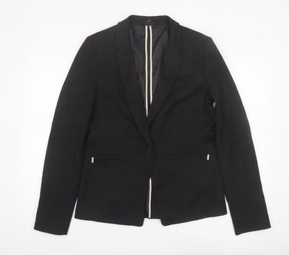 Next Women’s Black Single-Breasted Suit Jacket UK 14 Classic Fit