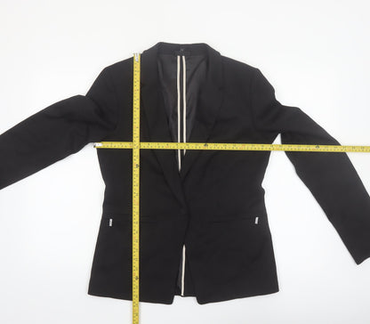 Next Women’s Black Single-Breasted Suit Jacket UK 14 Classic Fit