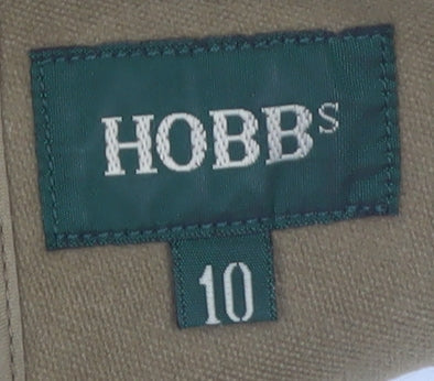 Hobbs Womens Brown Cotton Long Trench Coat Size 10