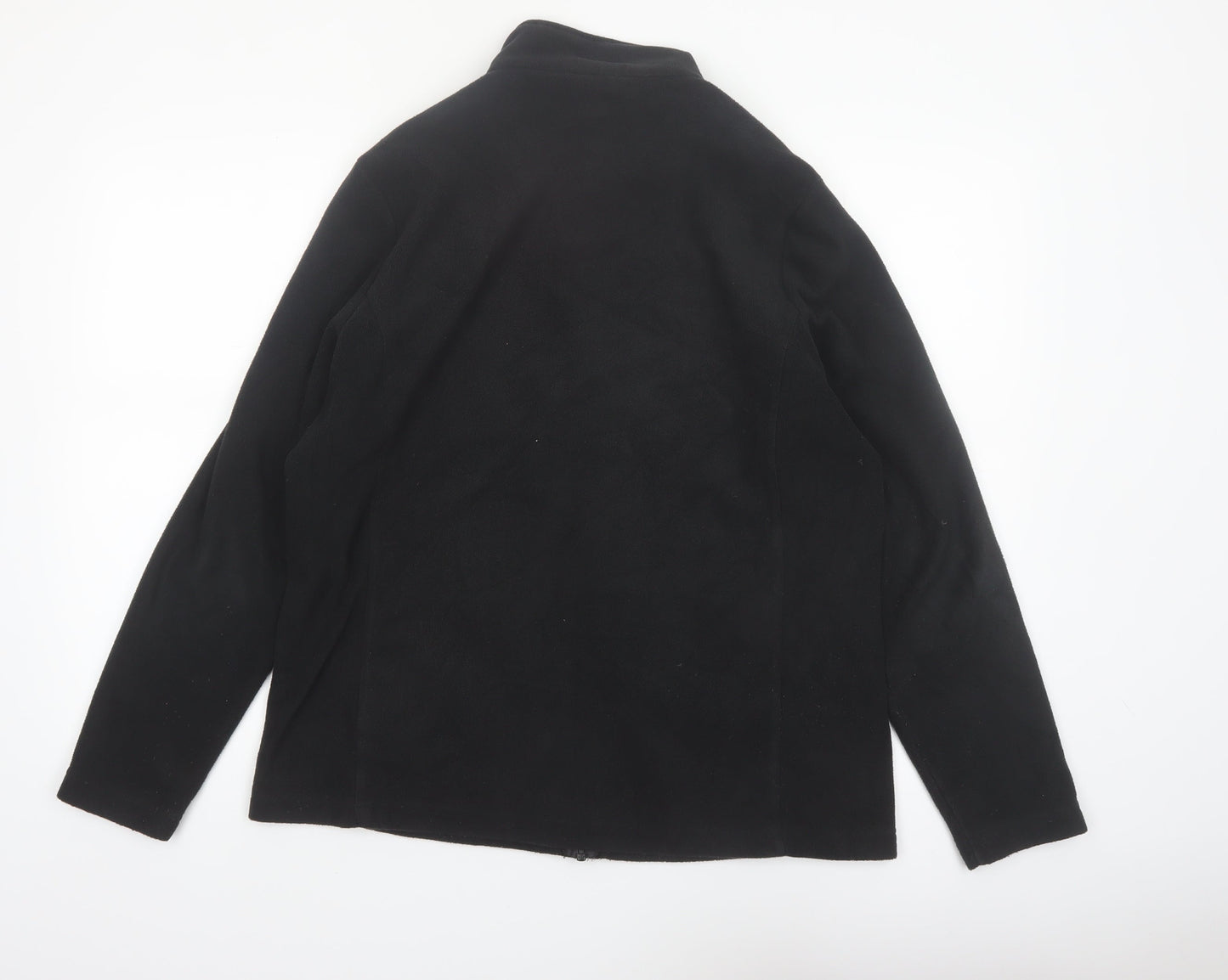 TOG24 Women Black Fleece Full Zip Jacket Size 14 Outdoor Wear