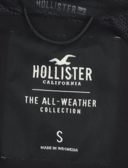 Hollister Men’s Black Mid-Length Waterproof Parka Jacket S
