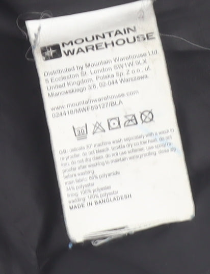 Mountain Warehouse Women’s Black Size 14 Puffer Waistcoat Gilet