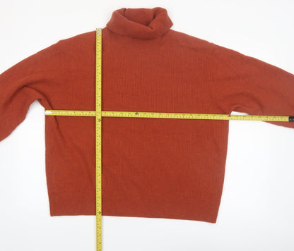 UNIQLO Comptoir des Cotonniers Women Brown Wool Roll Neck Jumper 2XL