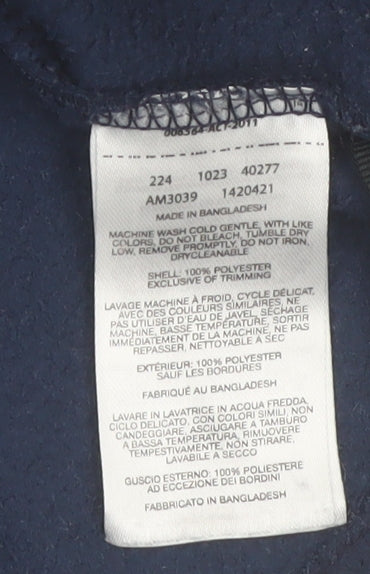 Columbia Men's Blue L Fleece Full Zip Jacket Outdoor Hiking